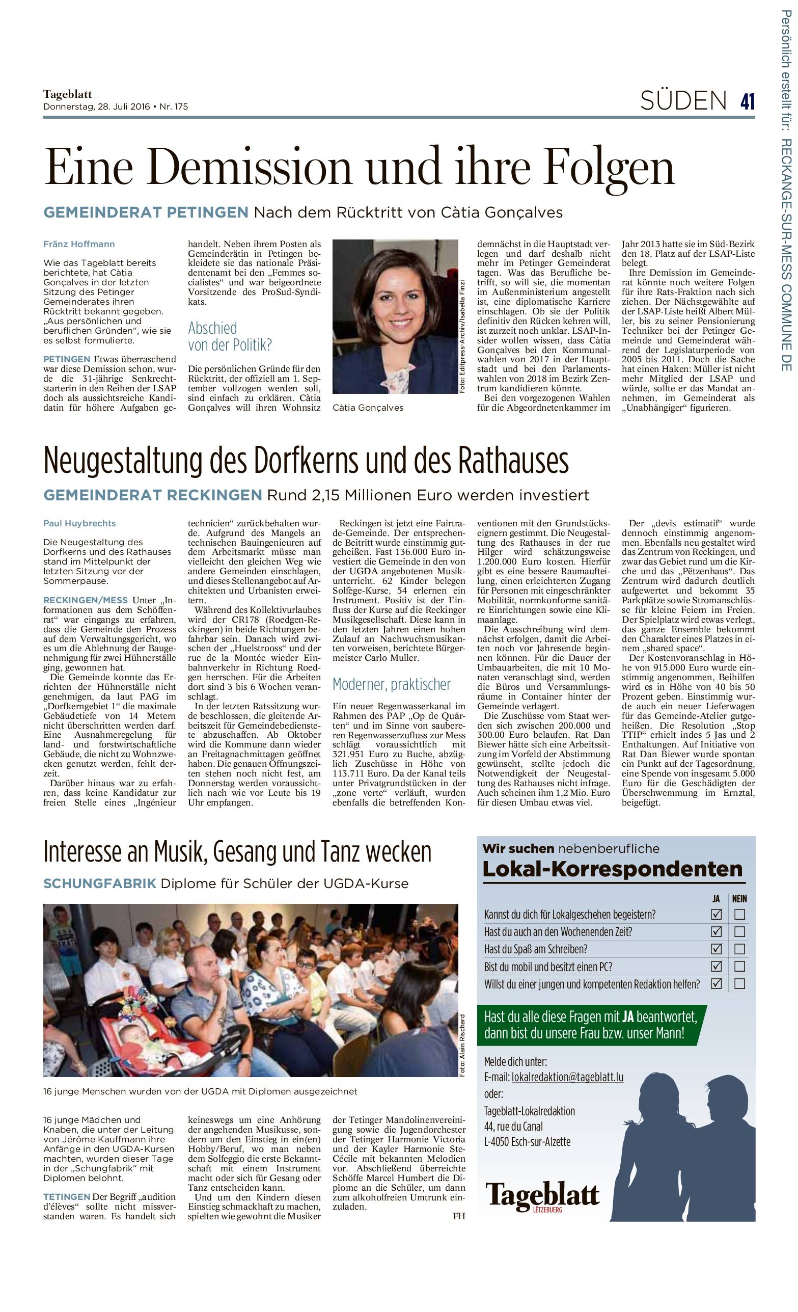20160726 CC Tageblatt