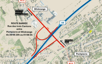 Avis au public – Route barrée : rue des Trois Cantons à Wickrange