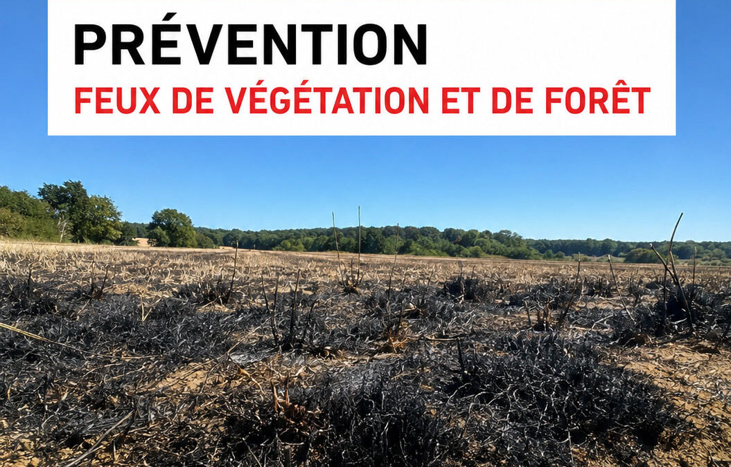 Prévention : Feux de végétation et prudence en forêt